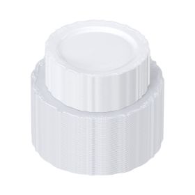 Plastic Disposable Plates 100 Pcs White Plastic Plates Heavy Duty Dinner Dessert