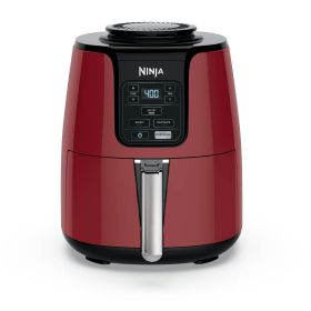 4 Qt Air Fryer, 3 Functions, Air Fry, Reheat, and Dehydrate, Dishwasher Safe, Non-Stick, AF100, Red