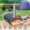 Outdoor Oven 12-inch Pellet and Charcoal Fired Maker, Portable Outside Stainless Steel Grill with Pizza Stone, Waterproof Cover, Shovel