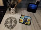 Scottish Terrier in Sunflowers Pair of Pot Holders Kitchen Heat Resistant Pot Holders Sets Oven Hot Pads for Cooking Baking BBQ, 7 1/2 x 7 1/2